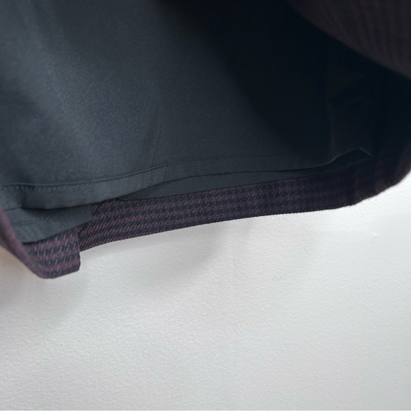 Le Chateau Mini Houndstooth Pencil Skirt Black and Plum Size  8 - Picture 4 of 8